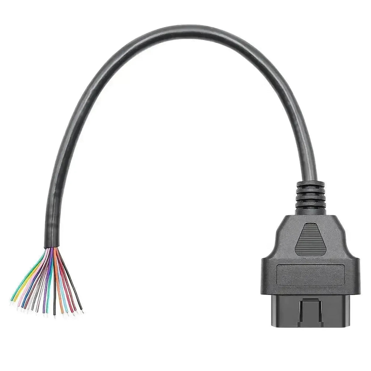 Wtyk OBD2 16-pinowy (męski) z 16 otwartymi przewodami końcowymi (30 cm) | Akcesoria
