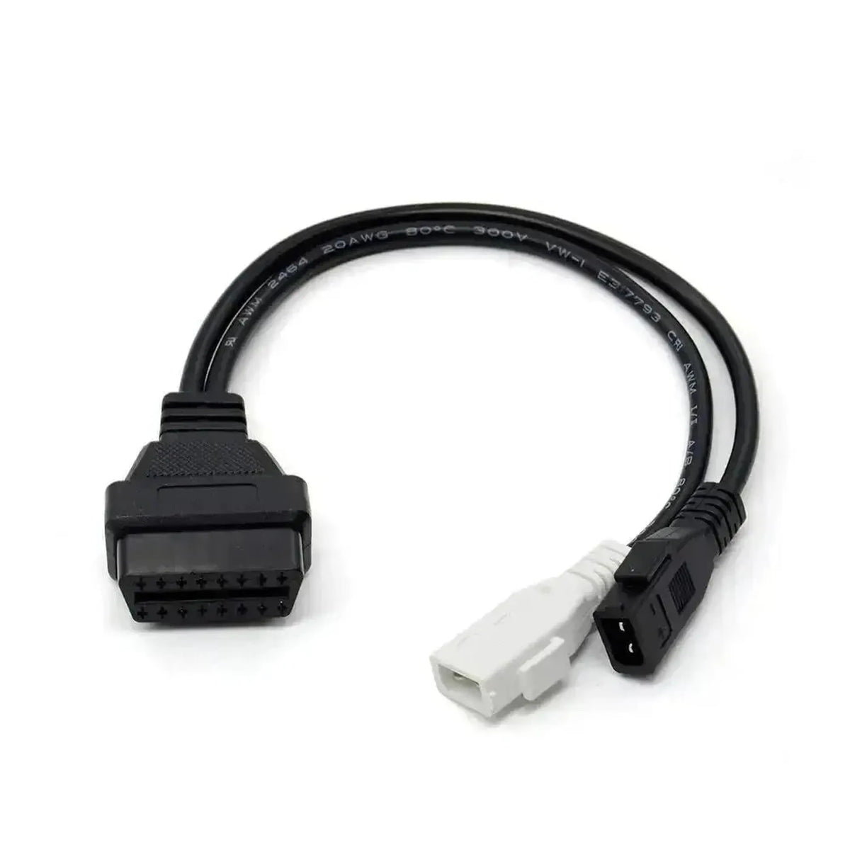 Kabel przejściowy Audi/Seat/Skoda/Volkswagen 2+2-pins OBD1 – 16-pins OBD2 | Samochody osobowe