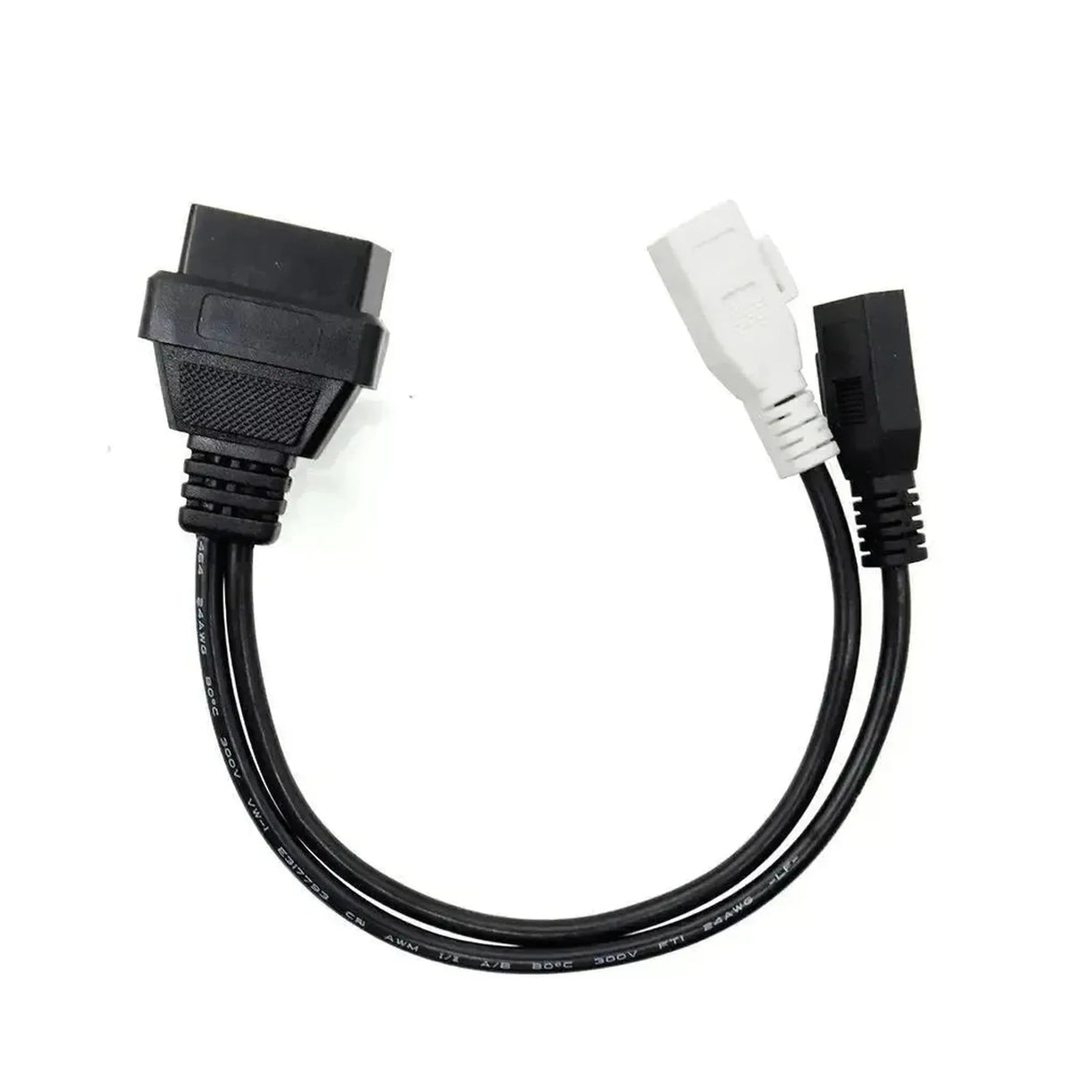 Kabel przejściowy Audi/Seat/Skoda/Volkswagen 2+2-pins OBD1 – 16-pins OBD2 | Samochody osobowe