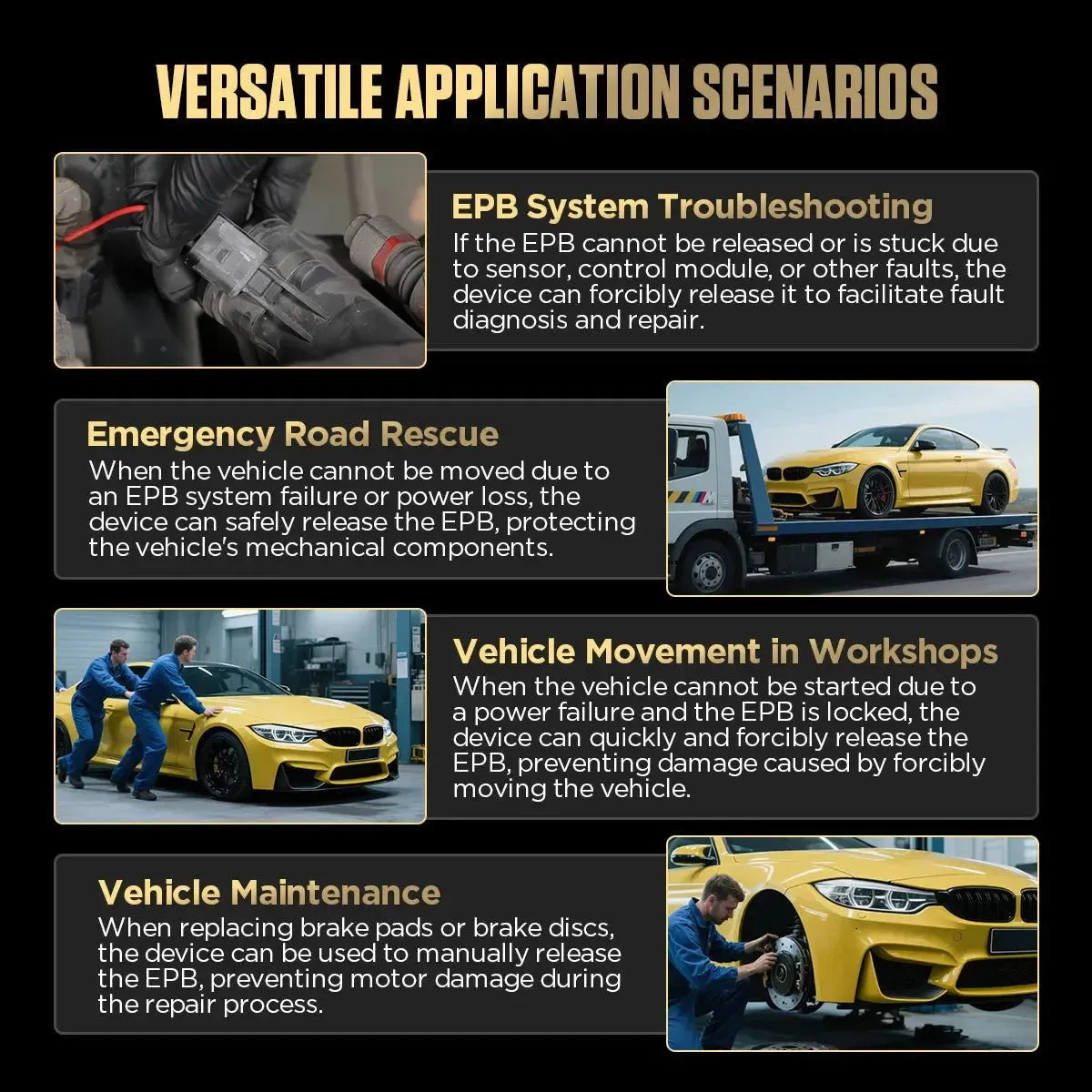 Autool BT10 | Elektroniczne narzędzie do odblokowywania hamulca postojowego