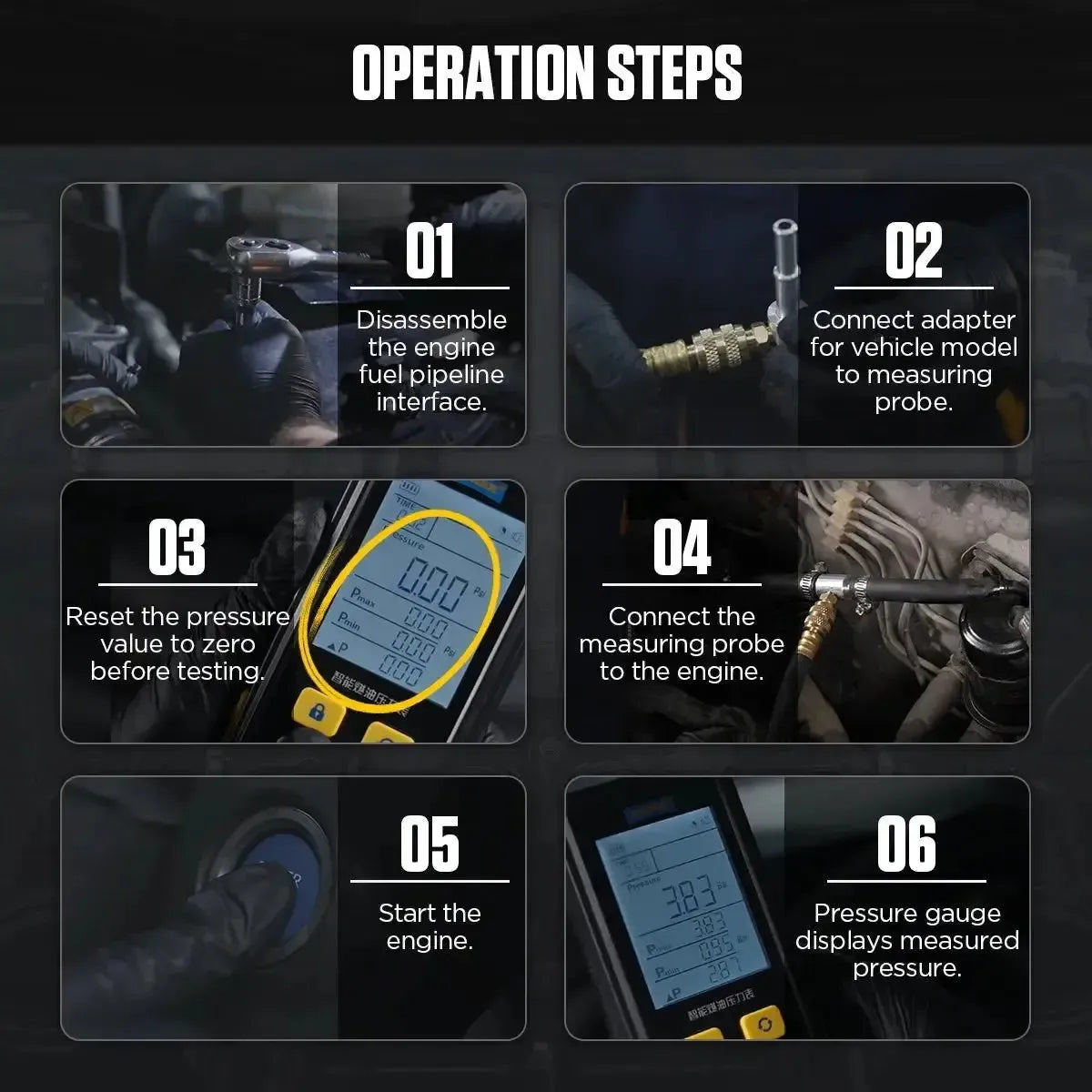 Autool PT630 | Tester ciśnienia paliwa