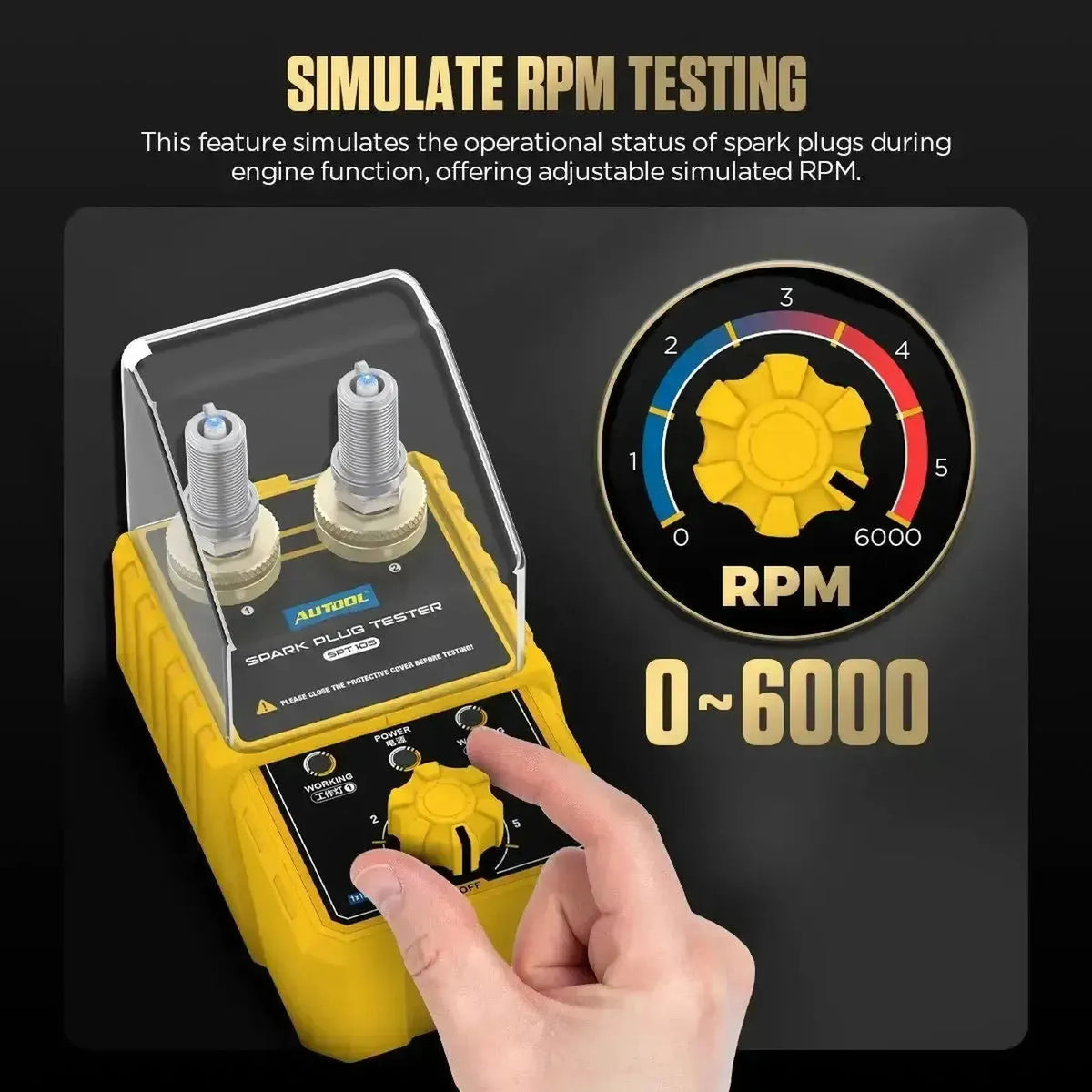Autool SPT105 | Tester świec zapłonowych