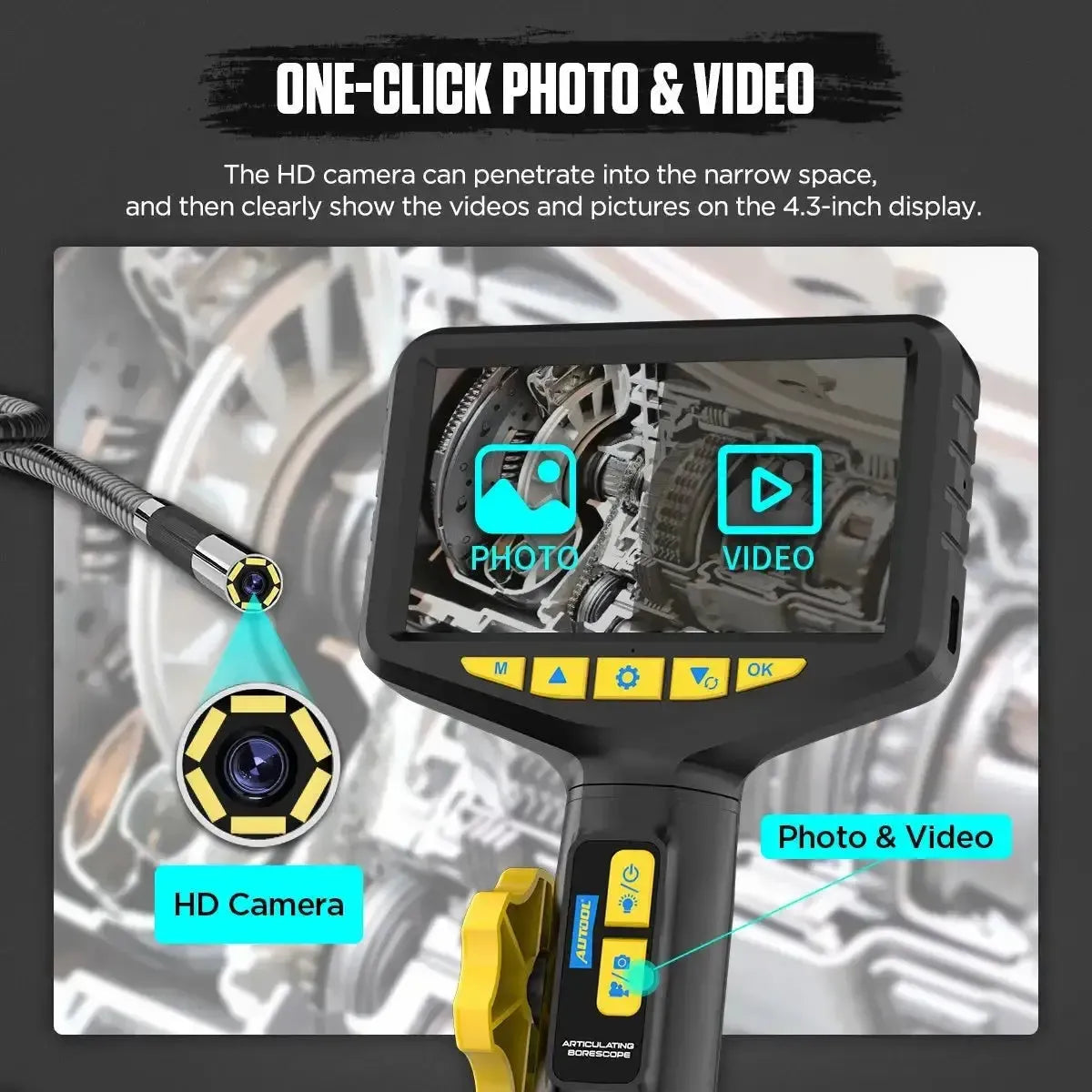 Autool SVB305 | Kamera inspekcyjna (6.35 mm)