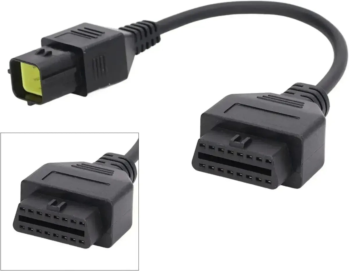 Husqvarna 6-pins OBD – 16-pins OBD2 Kabel adapter | Motocykl