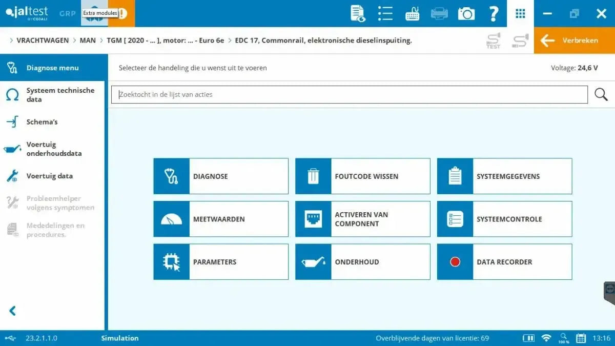 Jaltest CV (Commercial Vehicles) | Tester diagnostyczny