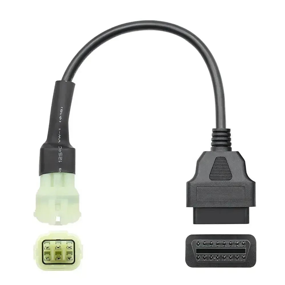 KTM 6-pins OBD – 16-pins OBD2 Kabel adapter | Motocykl