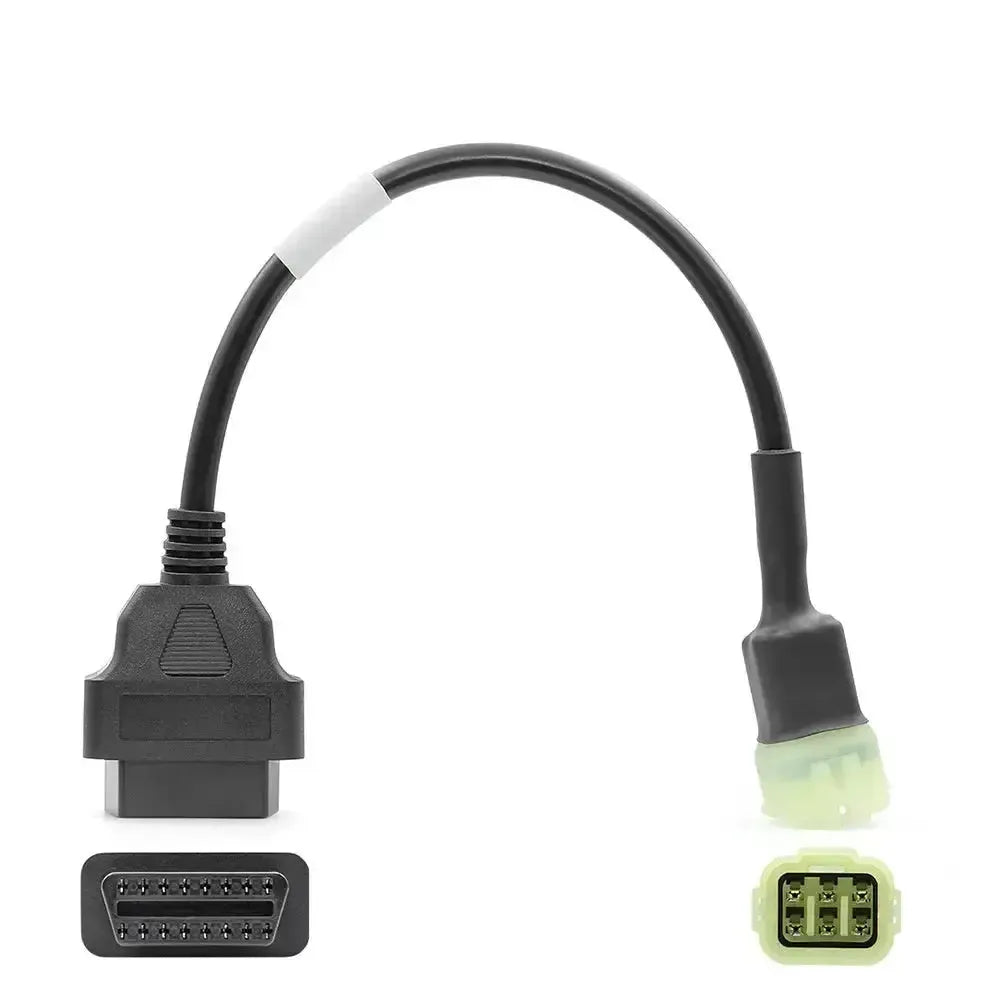 Kawasaki 6-pins OBD – 16-pins OBD2 Kabel adapter | Motocykl