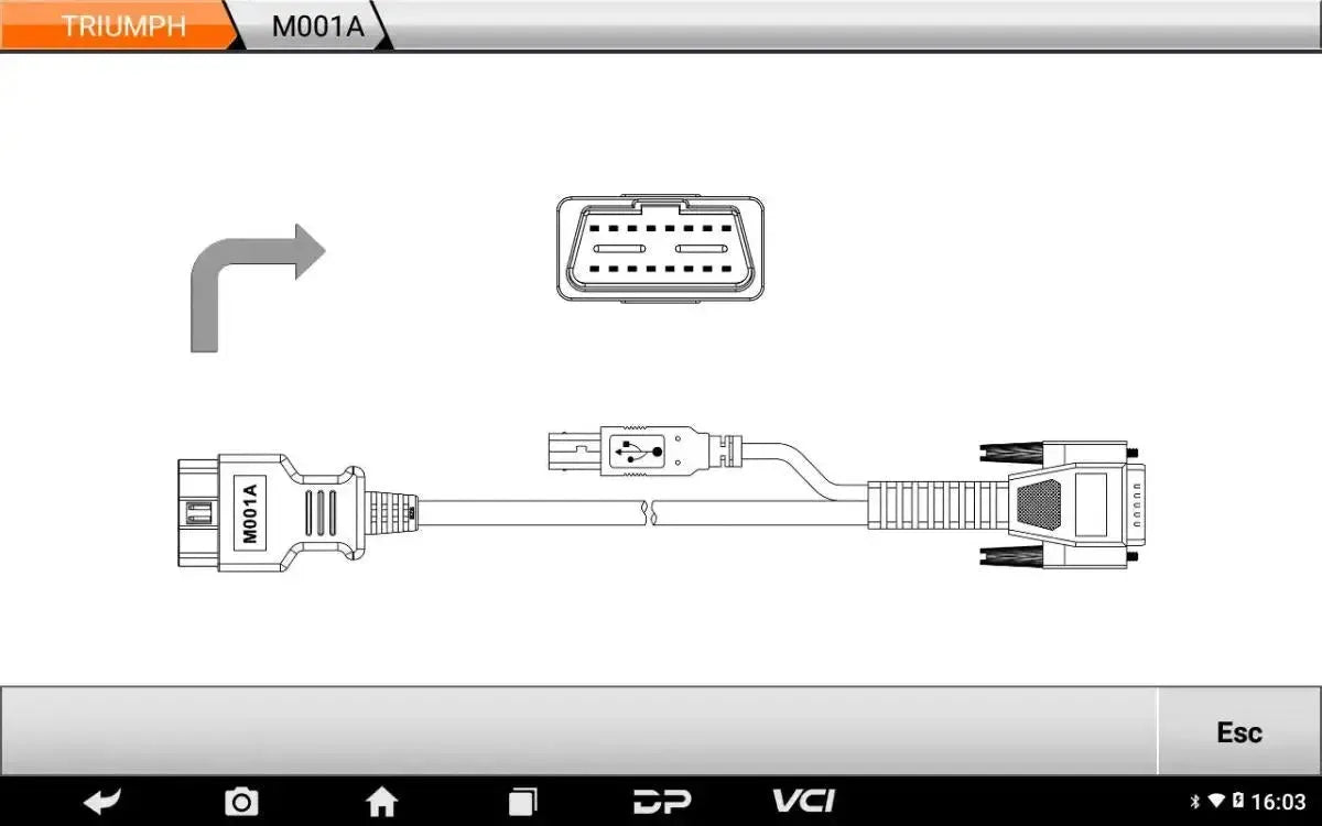 OBDSTAR IScan Triumph | Tester diagnostyczny | Motocykl