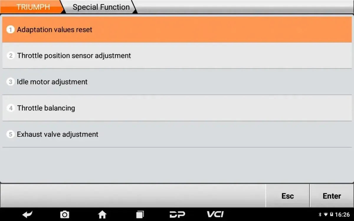 OBDSTAR IScan Triumph | Tester diagnostyczny | Motocykl
