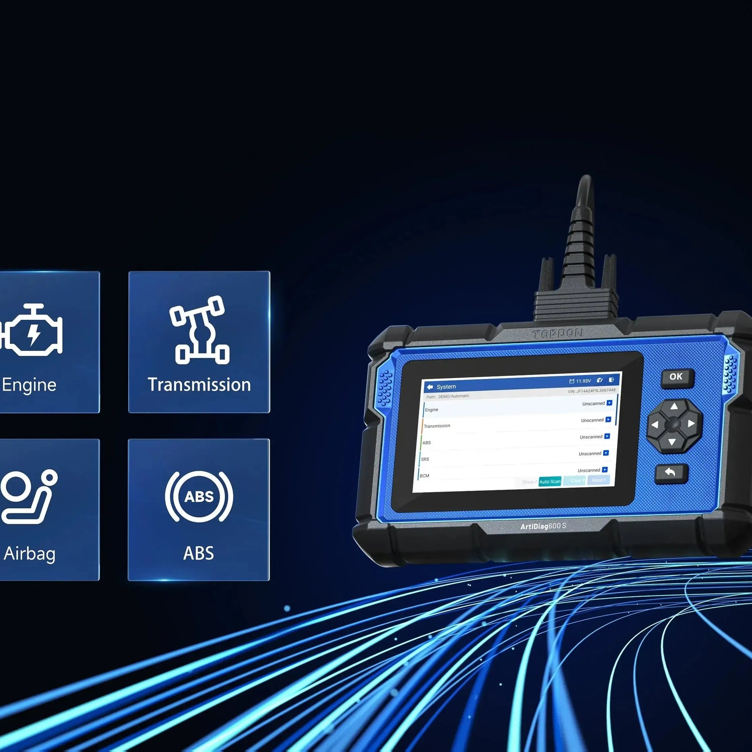 Topdon ArtiDiag600 S | Tester diagnostyczny | Samochód