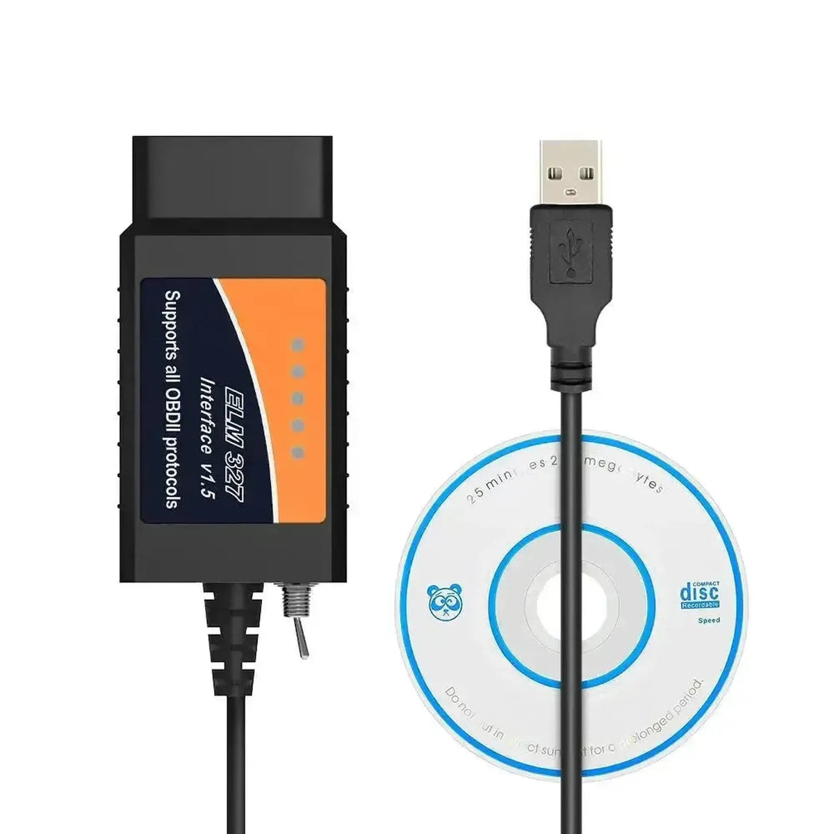 Uniwersalny kabel interfejsu USB ELM327 (FT232RL) (przełącznik HS/MS-CAN)