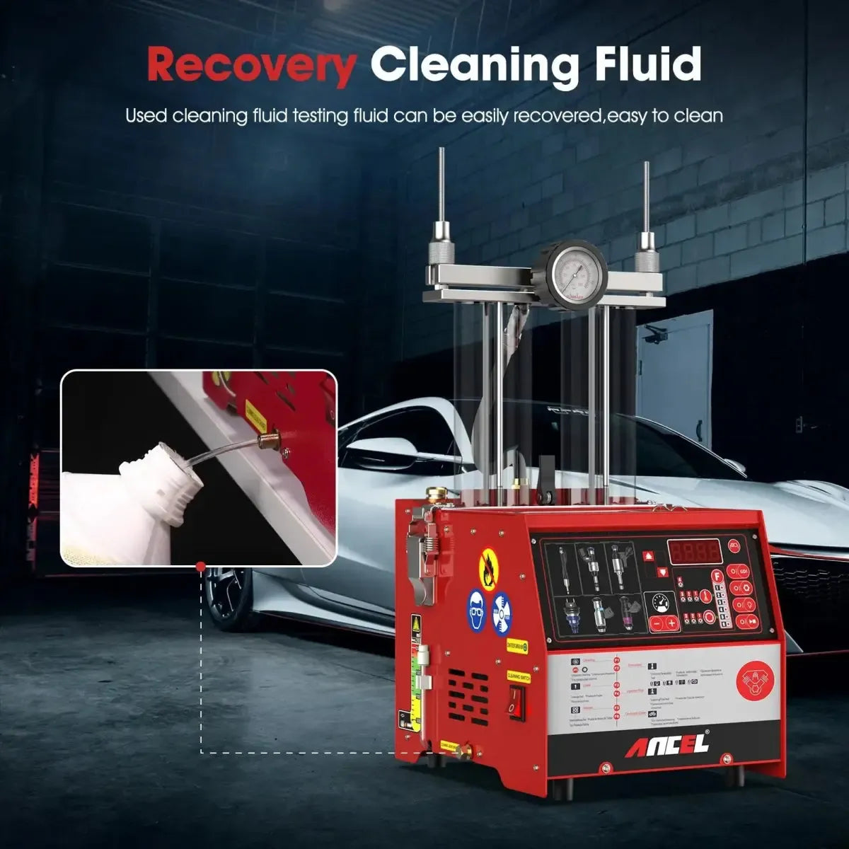 Ancel AJ400 GDI Benzynowy Tester Wtryskiwaczy