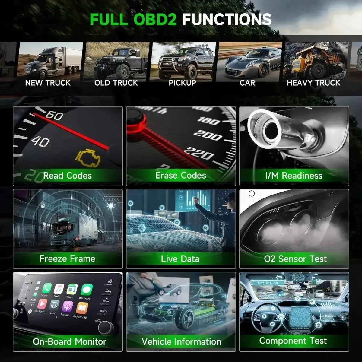 Ancel HD110 Ciężarówka Tester diagnostyczny