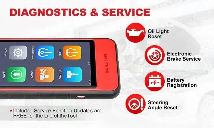 Autel MaxiTPMS ITS600E | TPMS-programator | Samochód