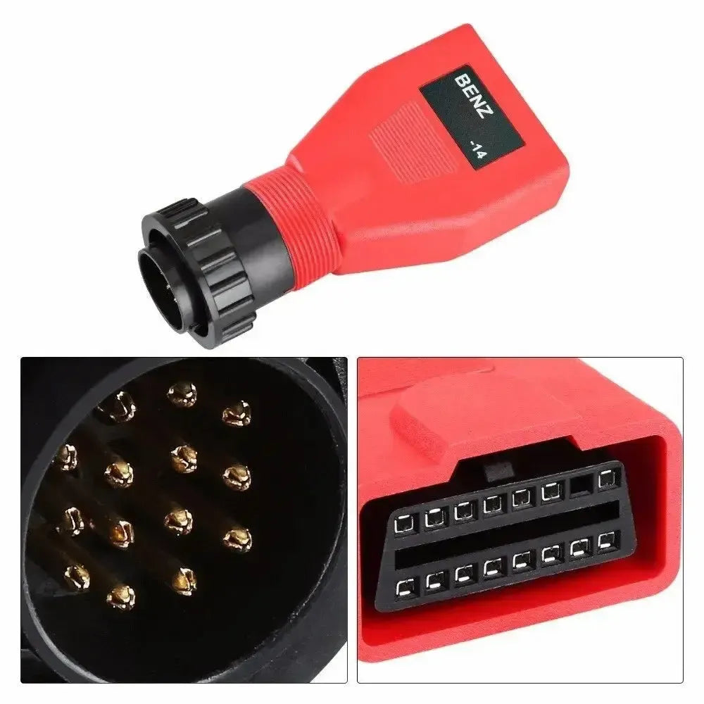 Autel | Mercedes (Sprinter) 14-pinowy adapter OBD1 - 16-pinowy adapter OBD2 | Samochód dostawczy