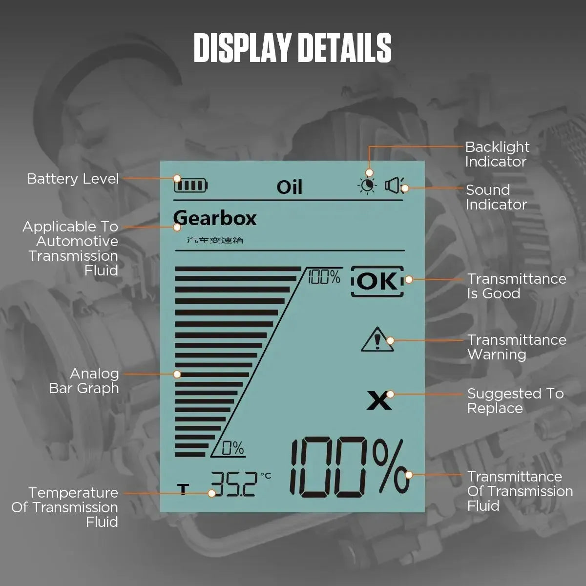 Autool AS505 | Tester płynu przekładniowego