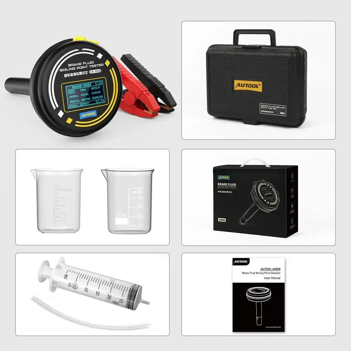 Autool AS506 | Tester płynu hamulcowego