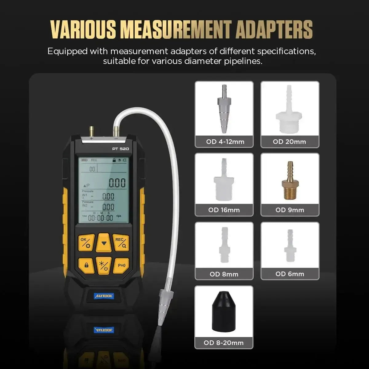 Autool PT520 | Tester ciśnienia powietrza