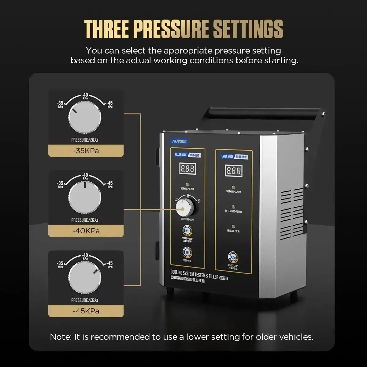 Autool SC301 | Tester płynu chłodzącego i odpowietrzacz