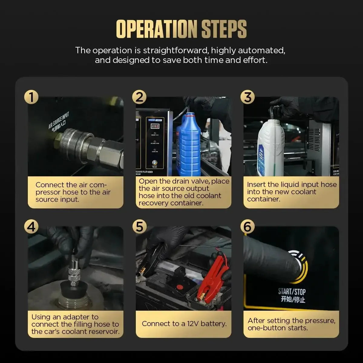 Autool SC301 | Tester płynu chłodzącego i odpowietrzacz