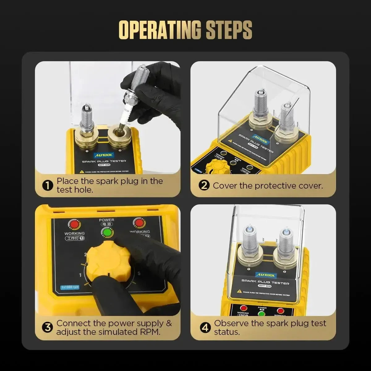 Autool SPT105 | Tester świec zapłonowych