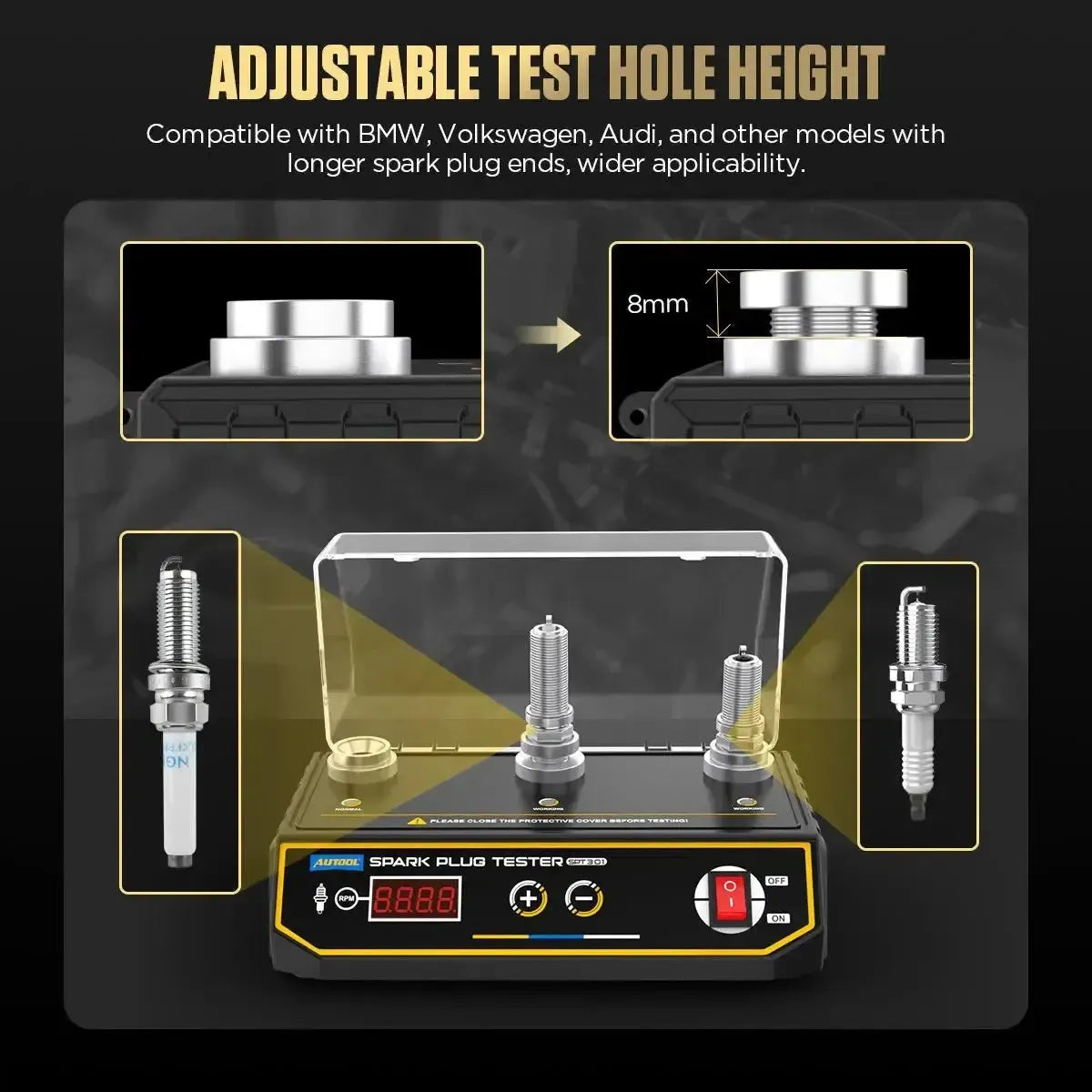 Autool SPT301 | Tester świec zapłonowych