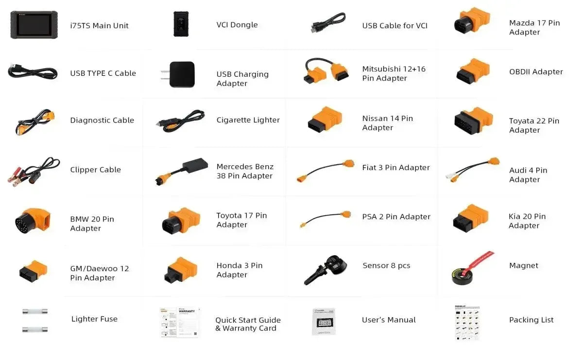 Foxwell I75TS | Tester diagnostyczny | Samochód