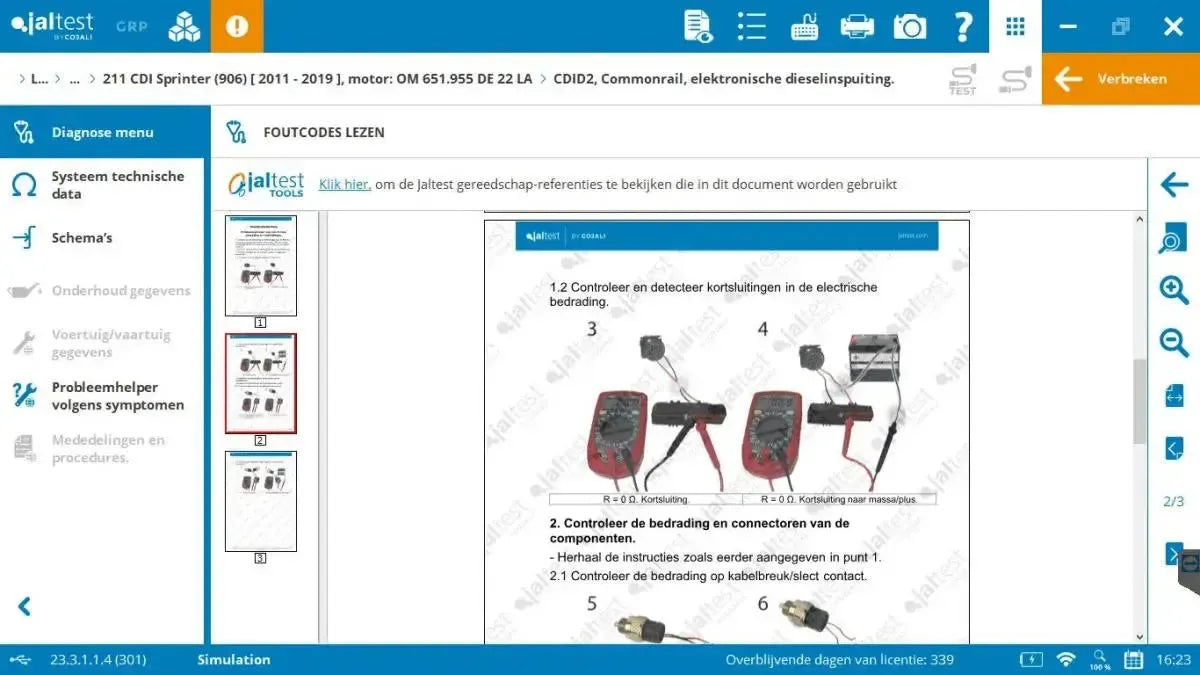 Jaltest LCV (Lekki pojazd użytkowy) Tester diagnostyczny