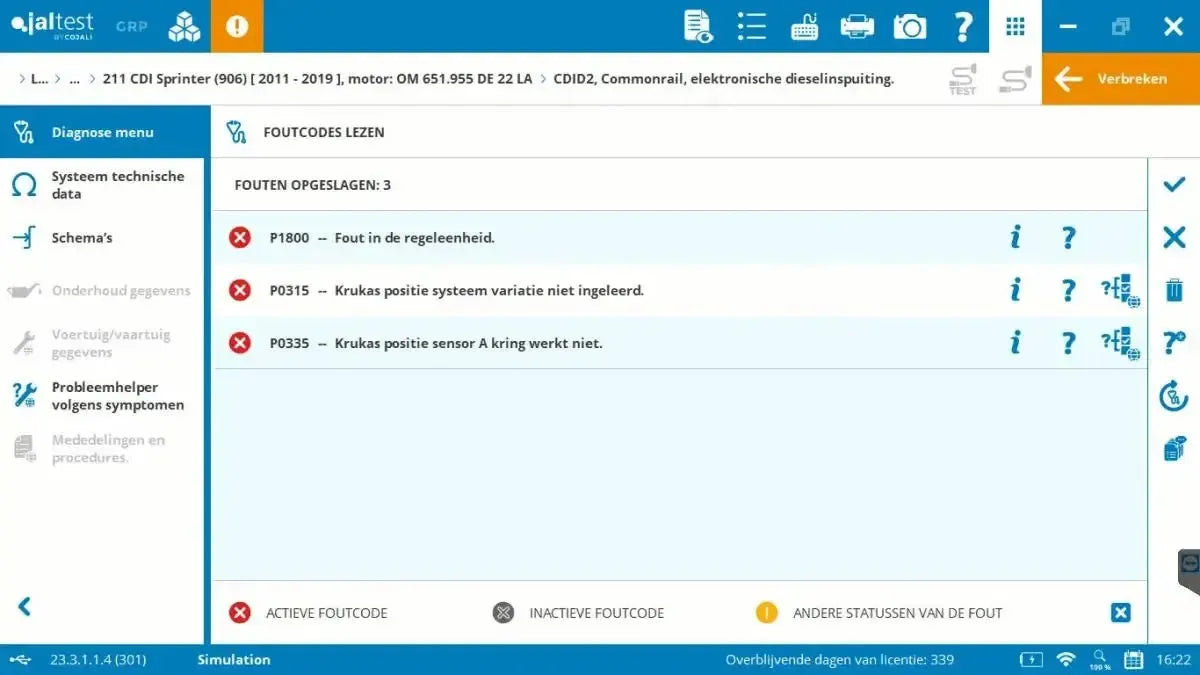 Jaltest LCV (Lekki pojazd użytkowy) Tester diagnostyczny