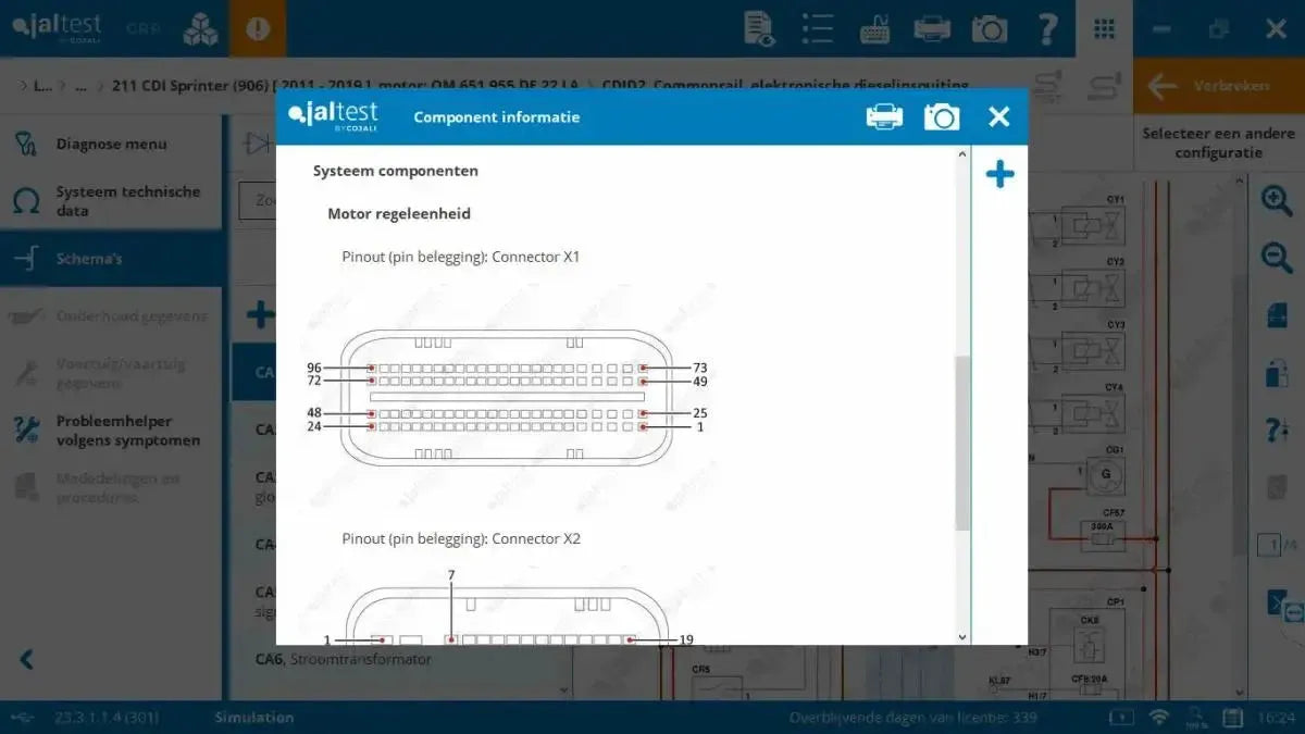 Jaltest LCV (Lekki pojazd użytkowy) Tester diagnostyczny
