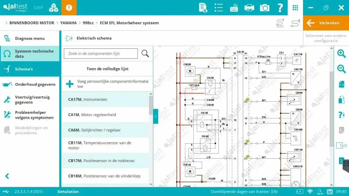 Jaltest Marine (Wnętrzokrętowy) Tester diagnostyczny