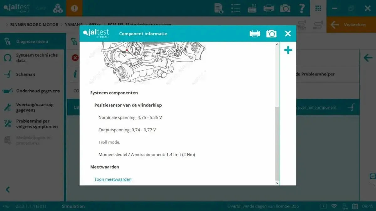 Jaltest Marine (Wnętrzokrętowy) Tester diagnostyczny