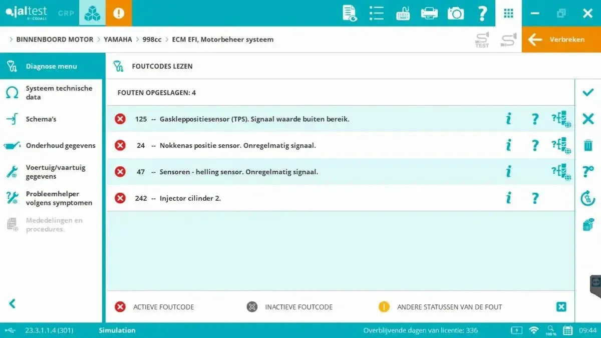 Jaltest Marine (Wnętrzokrętowy) Tester diagnostyczny