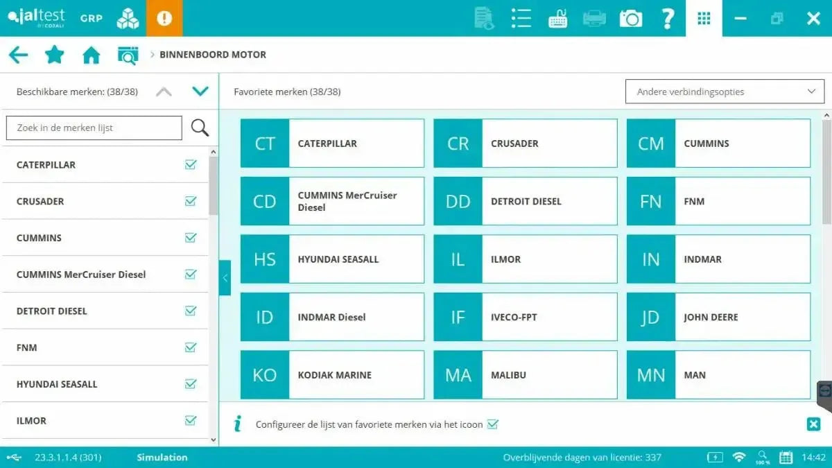 Jaltest Marine (Wnętrzokrętowy) Tester diagnostyczny