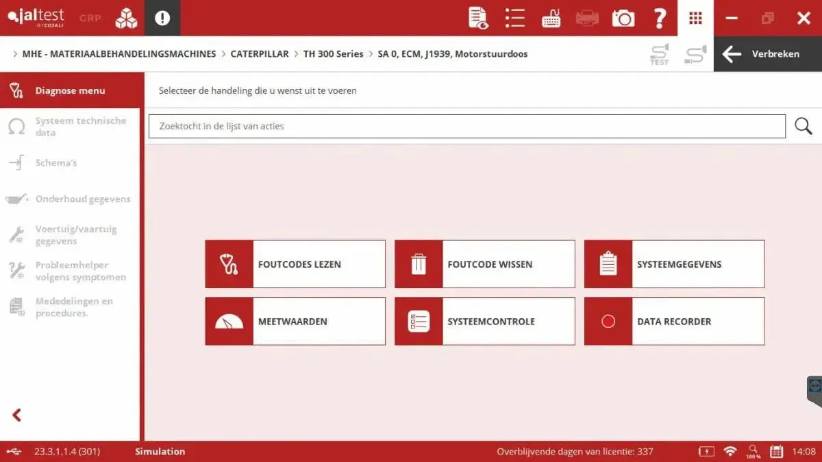 Jaltest MHE (Material Handling Equipment) Tester diagnostyczny