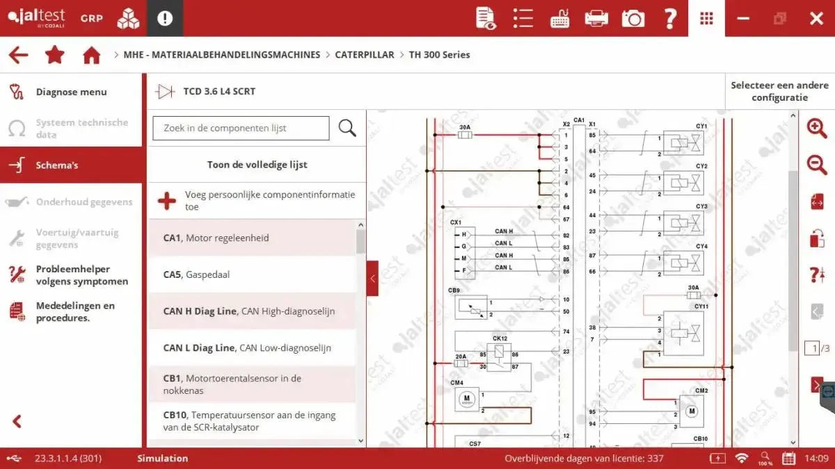Jaltest MHE (Material Handling Equipment) Tester diagnostyczny