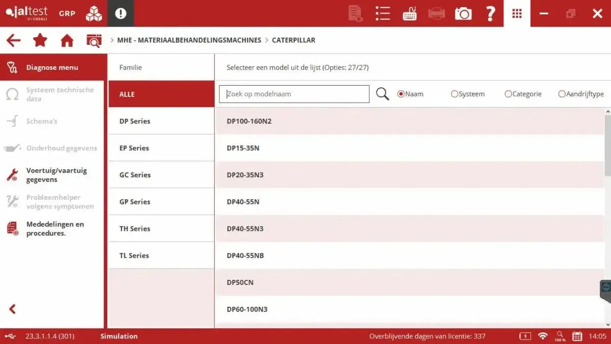 Jaltest MHE (Material Handling Equipment) Tester diagnostyczny
