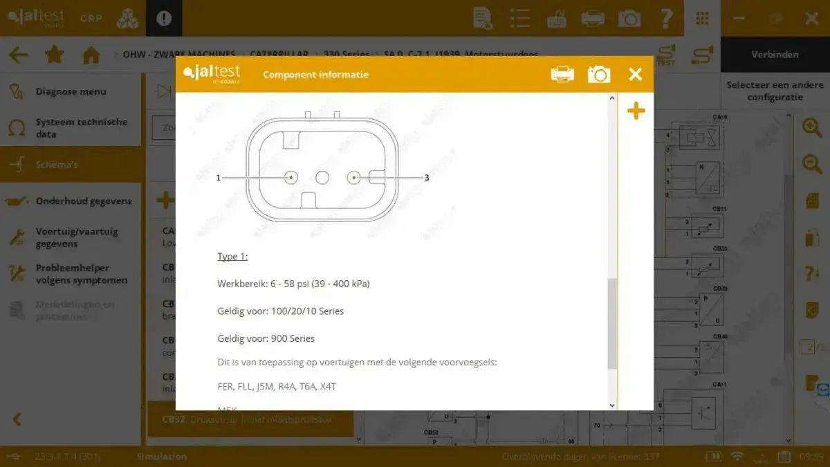 Jaltest Maszyny zamiatające Tester diagnostyczny