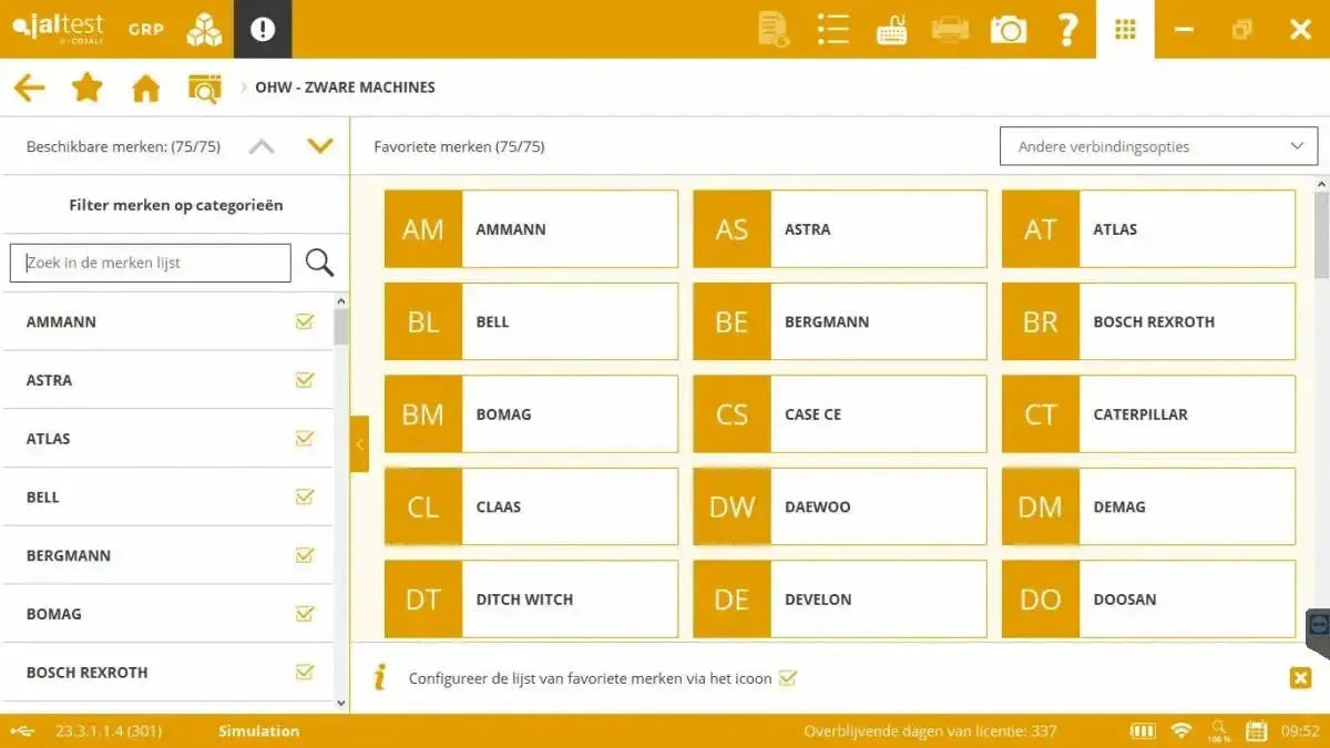 Jaltest Maszyny zamiatające Tester diagnostyczny