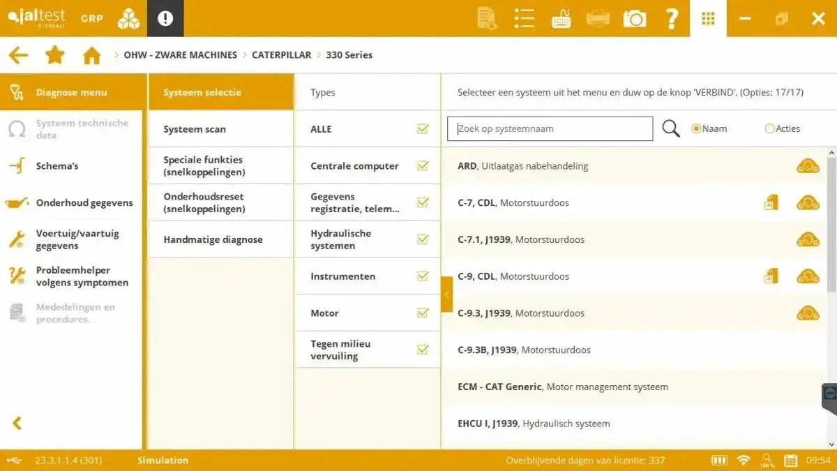 Jaltest Maszyny zamiatające Tester diagnostyczny