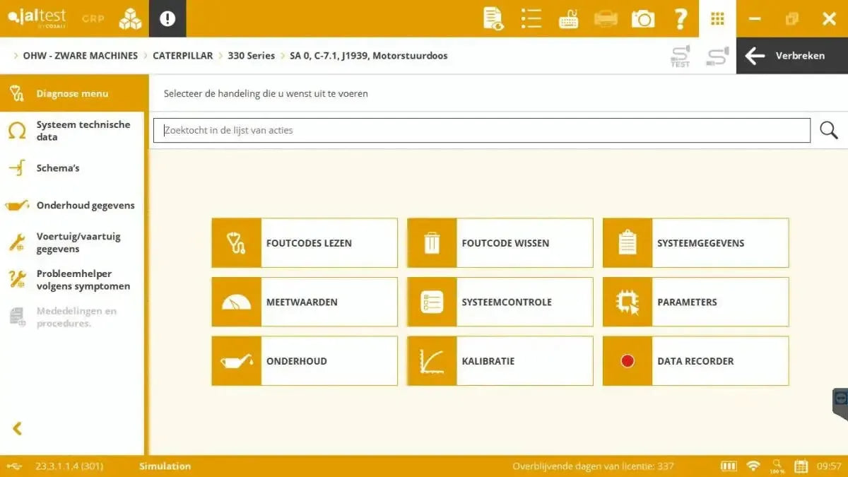 Jaltest Maszyny zamiatające Tester diagnostyczny
