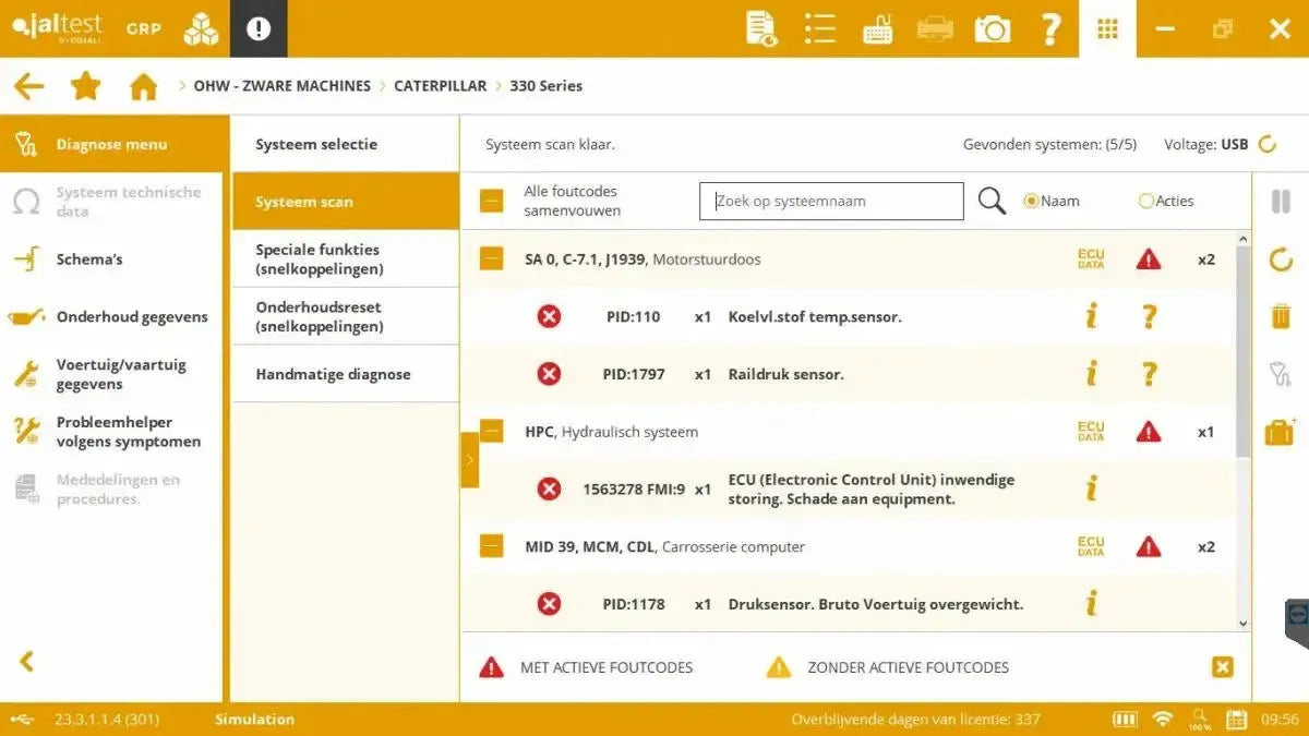 Jaltest OHW (Off-Highway) Tester diagnostyczny