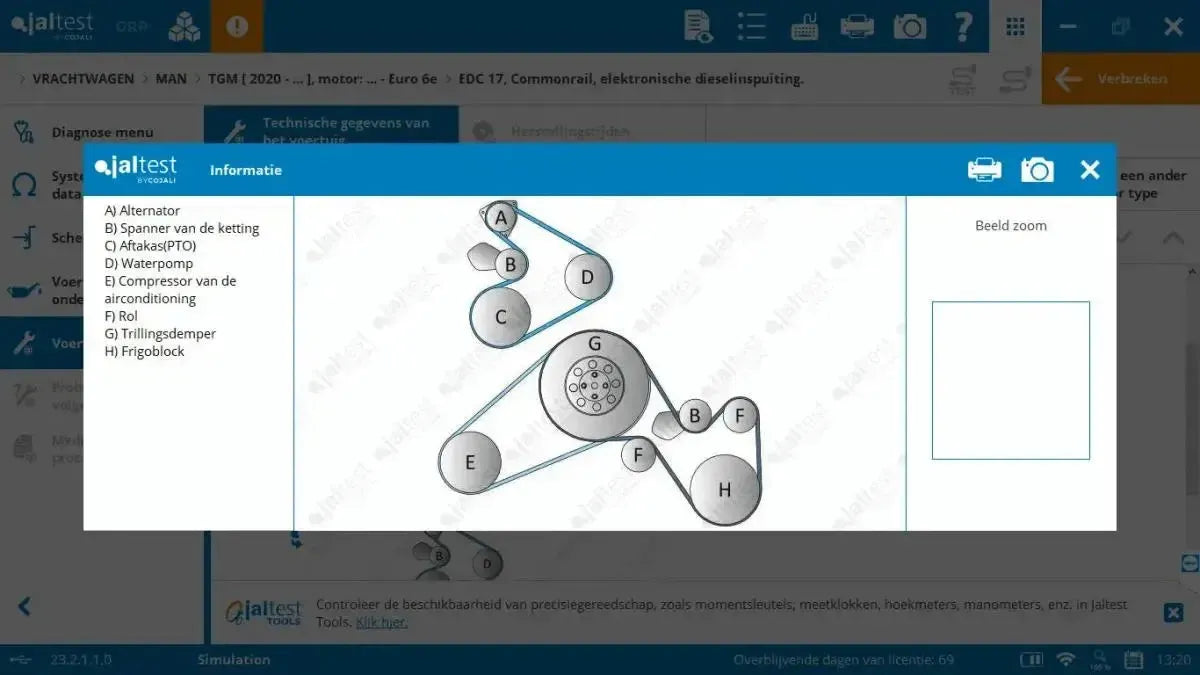 Jaltest Ciężarówka Tester diagnostyczny