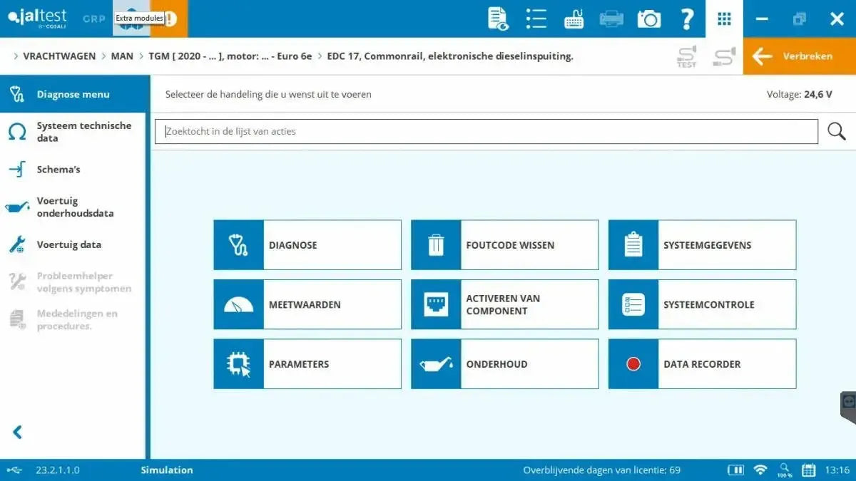 Jaltest Ciężarówka Tester diagnostyczny
