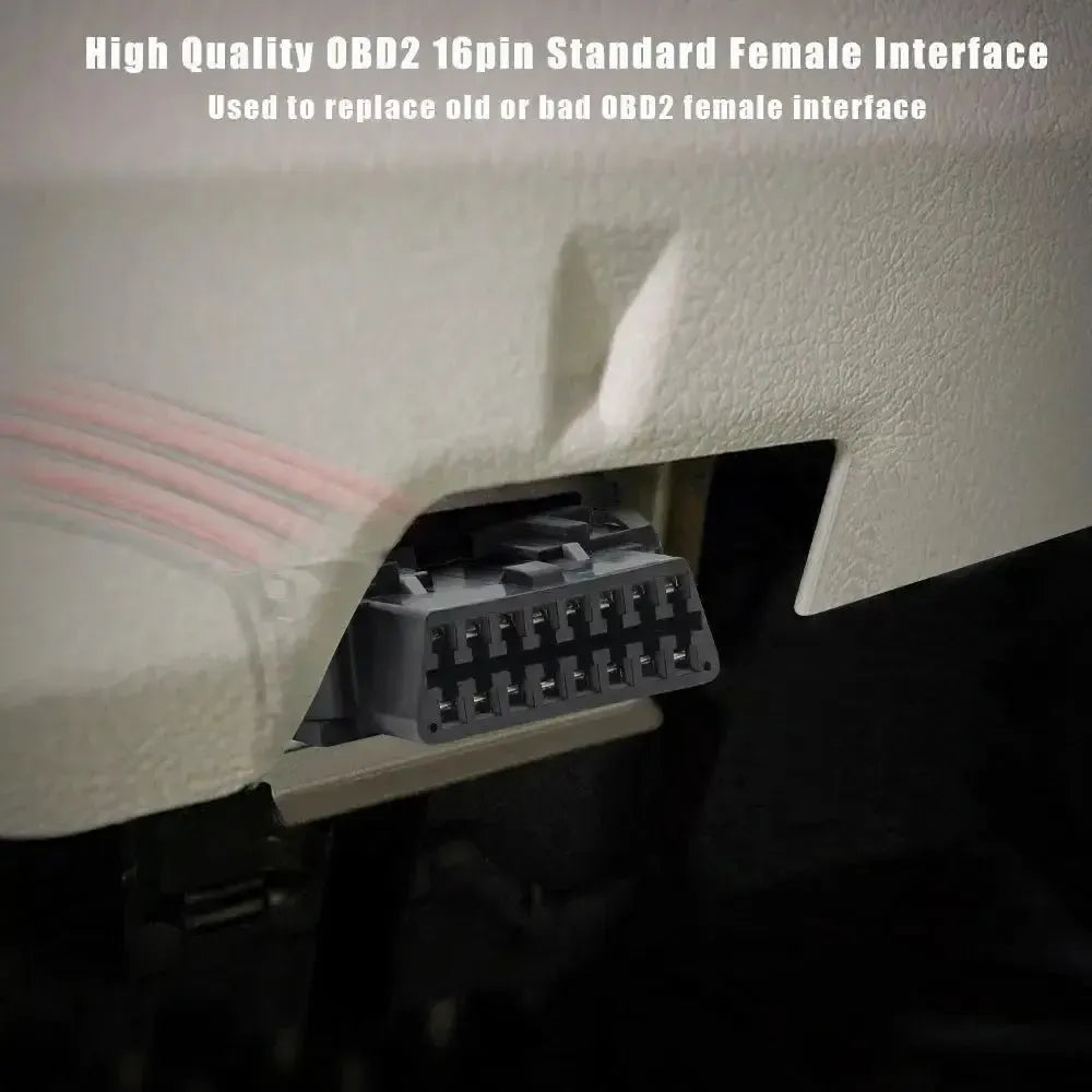 16-pinowa złącze OBD2 (żeńskie) z 16 otwartymi końcówkami kabli (30 cm) | Akcesoria