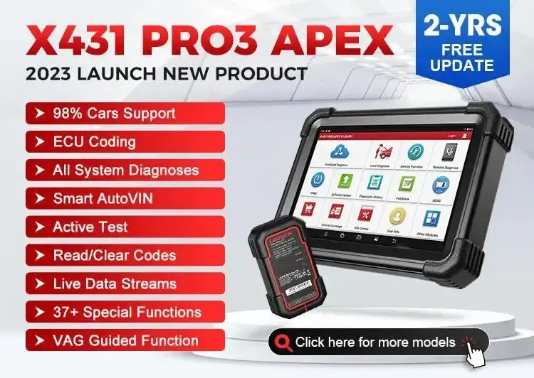Launch X-431 Pro3 Apex | Tester diagnostyczny | Samochód