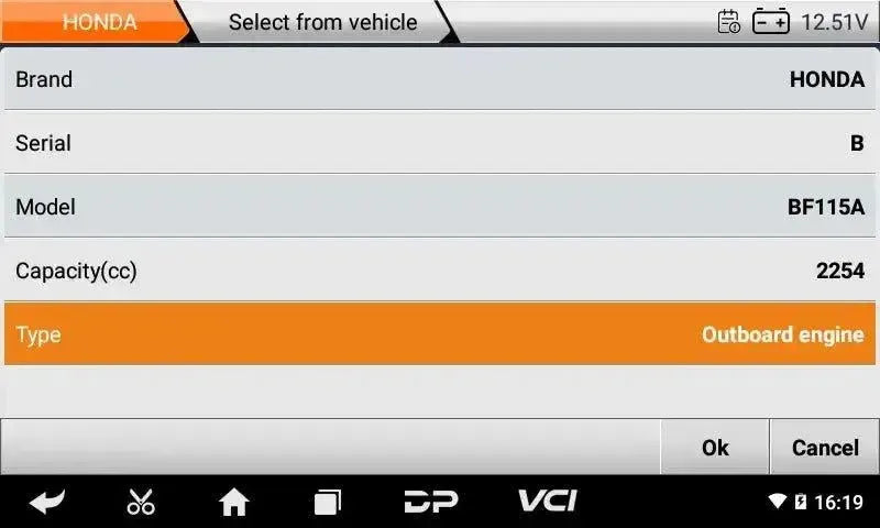 OBDSTAR IScan Honda (Marine) | Tester diagnostyczny | Łódź motorowa