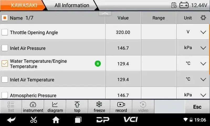 OBDSTAR IScan Kawasaki (Marine) | Tester diagnostyczny | Łódź motorowa
