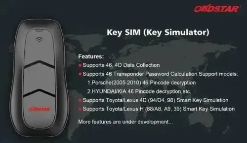 OBDSTAR Key SIM Sleutelsimulator | Akcesoria