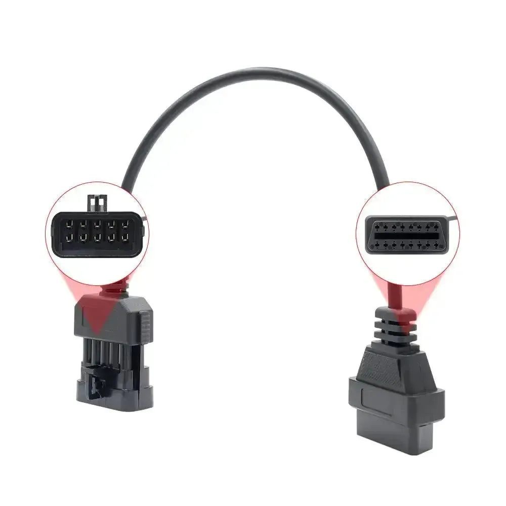 Opel 10-pins OBD1 – 16-pins OBD2 Kabel adapter | Personenauto